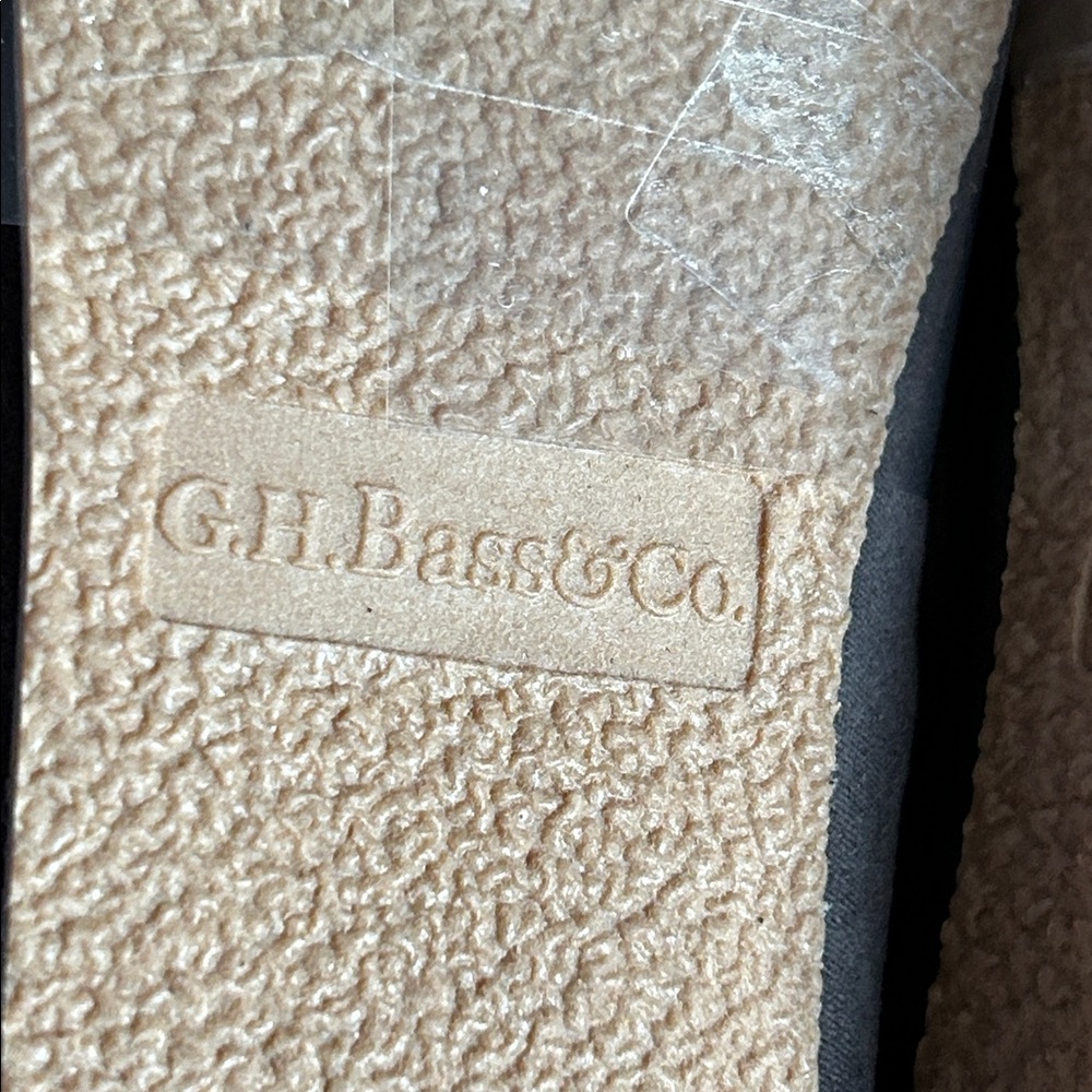 G.H. Bass & Co. New Dark Gray Loafers Size Small w/Faux Fur Lining - Picture 7 of 16